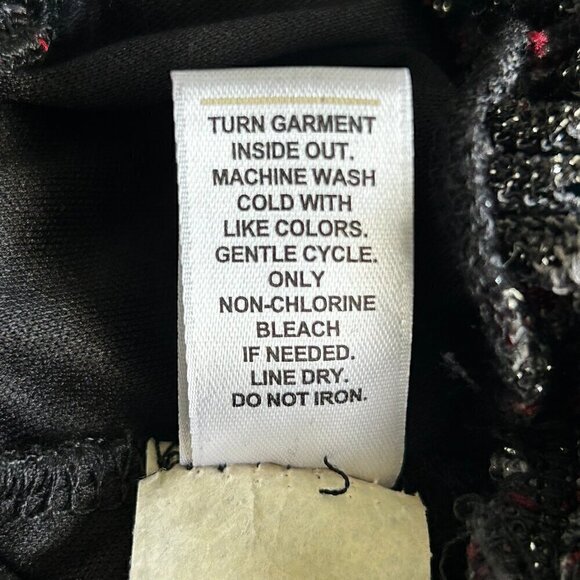 Cato Women's Long Sleeve Ripple Blouse w/ Tie Keyhole Neckline, Small - Picture 6 of 6